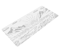 Dark Project Gaming Mousepad Terra Nostra White XL - 1367411 - zdjęcie 2